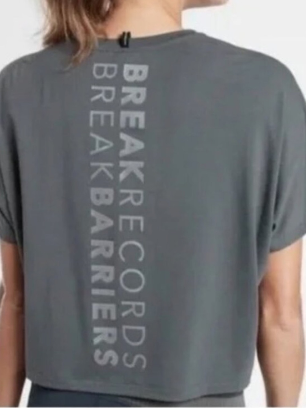 Allyson Felix X Athleta Size Large Break Records Break Barriers Shirt